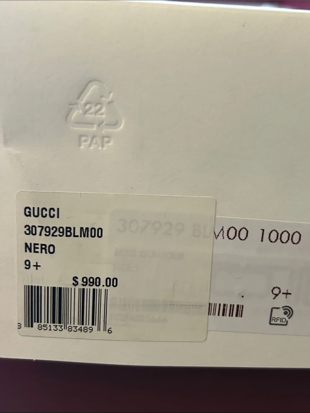 Gucci Authentic Size 9 1/2 Nero Horsebit 1953 Loafer Box Shoe Bags